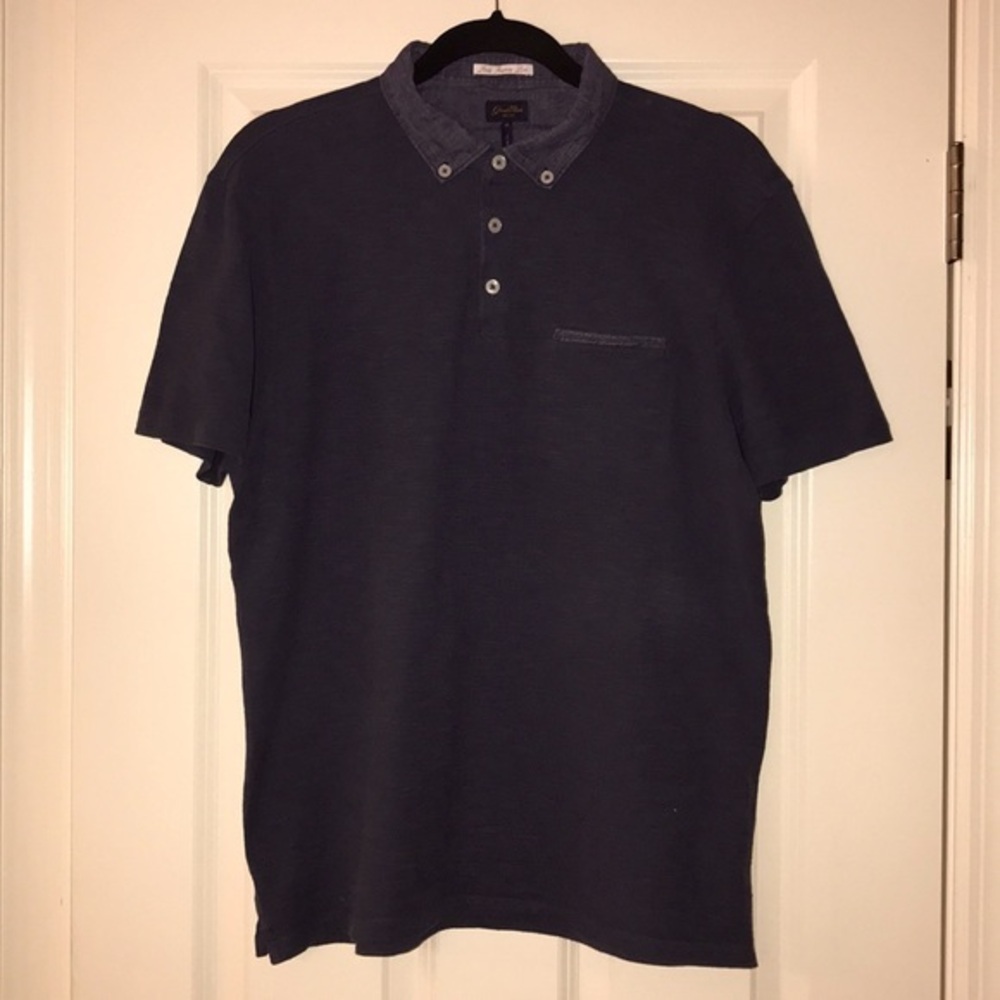 GoodMan Brand polo shirt - Heather navy Size Large